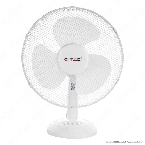 V-Tac VT-4012-3 Ventilatore Oscillante da Tavolo 40W a 3 Pale Colore V-Tac VT-4012-3 Ventilatore Oscillante da Tavolo 40W a 3 Pale Colore