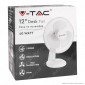 Immagine 2 - V-Tac VT-4012-3 Ventilatore Oscillante da Tavolo 40W a 3 Pale Colore