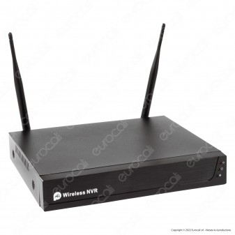 Ener-J Network Video Recorder Security CCTV System 4 Telecamere WiFi