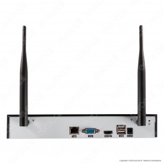 Ener-J Network Video Recorder Security CCTV System 4 Telecamere WiFi