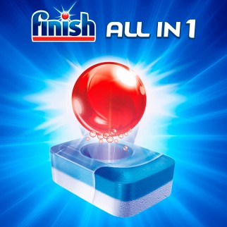 Finish Powerball All In 1 Max Capsule per Lavastoviglie - Confezione