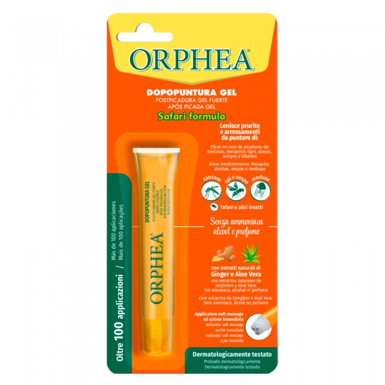 Orphea Dopopuntura Gel Safari Formula per Insetti e Meduse con Orphea Dopopuntura Gel Safari Formula per Insetti e Meduse con
