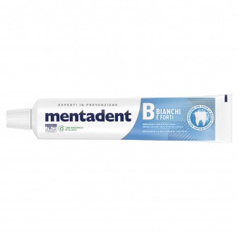 Mentadent Bianchi e Forti Dentifricio con Antibatterico - Flacone da