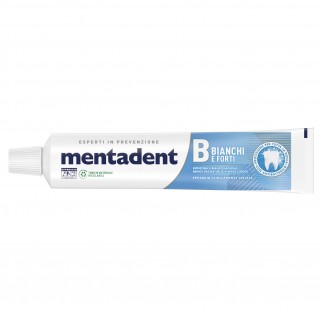 Mentadent Bianchi e Forti Dentifricio con Antibatterico - Flacone da