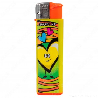 SmokeTrip Color Accendino Elettronico Large Fantasia Hearts - Box da