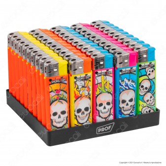 SmokeTrip Color Accendino Elettronico Large Fantasia Skull Elements - Box da...