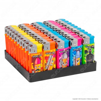 SmokeTrip Color Accendino Elettronico Mini Fantasia Bullets - Box da