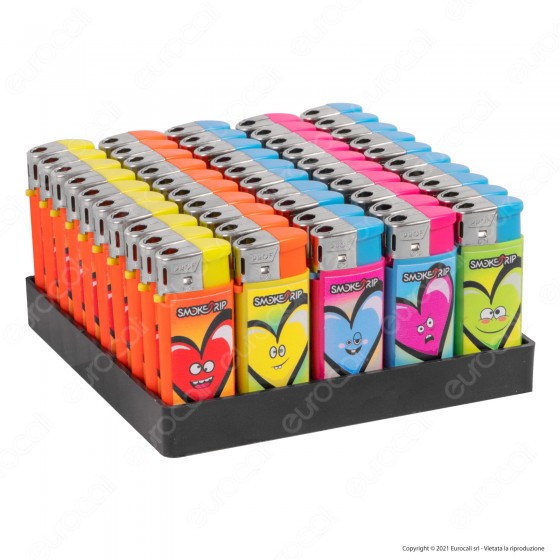 SmokeTrip Color Accendino Elettronico Mini Fantasia Hearts - Box da SmokeTrip Color Accendino Elettronico Mini Fantasia Hearts - Box da