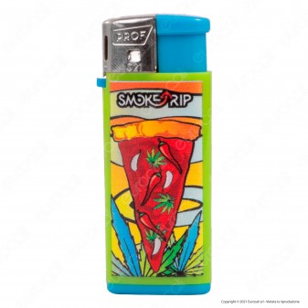 SmokeTrip Color Accendino Elettronico Mini Fantasia Pizzas - Box da