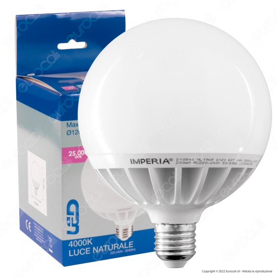 Imperia Lampadina LED E27 24W SMD Globo G120 - mod. 210833 / Imperia Lampadina LED E27 24W SMD Globo G120 - mod. 210833 /