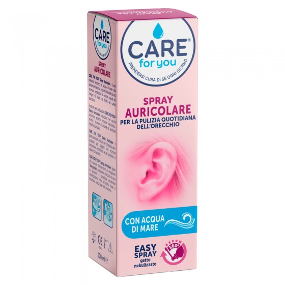 Care For You Spray Auricolare per Pulizia Quotidiana Orecchio con Care For You Spray Auricolare per Pulizia Quotidiana Orecchio con
