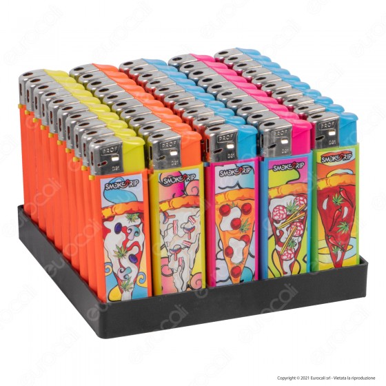 SmokeTrip Color Accendino Elettronico Large Fantasia Pizzas - Box da SmokeTrip Color Accendino Elettronico Large Fantasia Pizzas - Box da