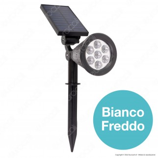 Ener-J Lampada LED da Giardino 7W IP65 con Pannello Solare e Sensore