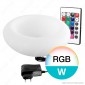 Immagine 2 - Portafrutta Multicolor LED RGB+W 1,5W Ricaricabile con Telecomando IP