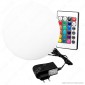 Immagine 1 - Sfera Multicolor LED RGB+W 1,5W Ricaricabile con Telecomando IP 65
