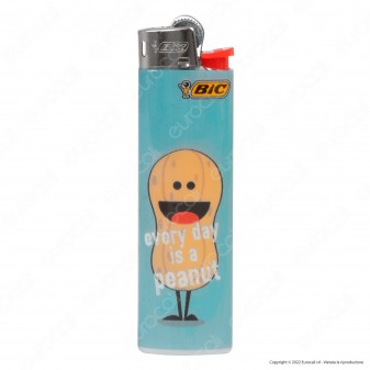 Bic Slim J23 Accendino Medio Fantasia Peanut - Box da 50 Accendini