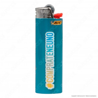 Bic Maxi J26 Accendino Grande Fantasia Hashtag - Serie da 5 Accendini