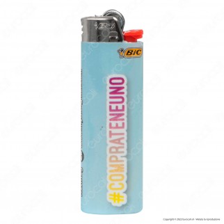 Bic Maxi J26 Accendino Grande Fantasia Hashtag - Box da 50 Accendini