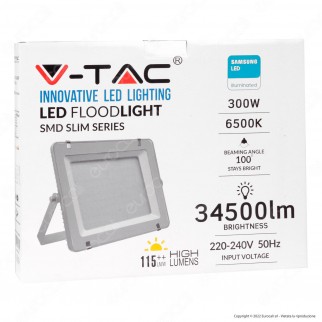 V-Tac Pro VT-306 Faro LED Floodlight 300W SMD Slim IP65 Chip