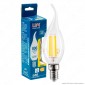 Life Lampadina LED E14 Filament 6.5W Candle CF35 Fiamma Transparent - mod. 39.920123N40