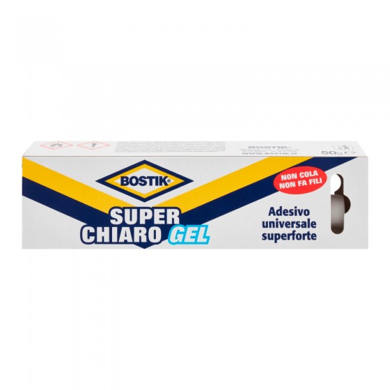 Bostik Superchiaro Gel Adesivo Universale Super Forte - Flacone da 50g Bostik Superchiaro Gel Adesivo Universale Super Forte - Flacone da 50g