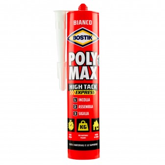Bostik Poly Max High Tack Express Sigillante e Adesivo Super Rapido Bianco...