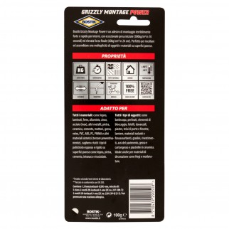 Bostik Grizzly Montage Power Adesivo di Montaggio Universale -