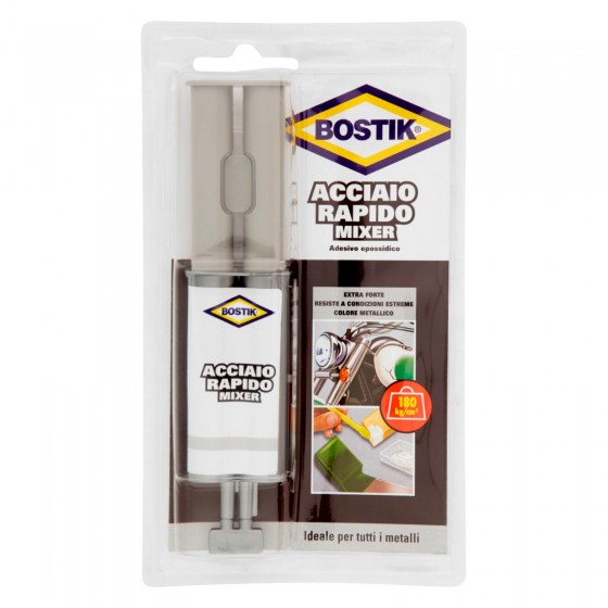Bostik Acciaio Rapido Mixer Adesivo Epossidico Bicomponente Bostik Acciaio Rapido Mixer Adesivo Epossidico Bicomponente
