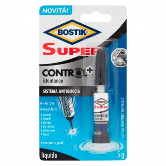 Bostik Super Control+ Adesivo Liquido Istantaneo per Incollaggi di