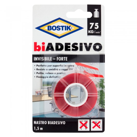 Bostik Biadesivo Invisibile e Forte Nastro Impermeabile Trasparente - Bostik Biadesivo Invisibile e Forte Nastro Impermeabile Trasparente -