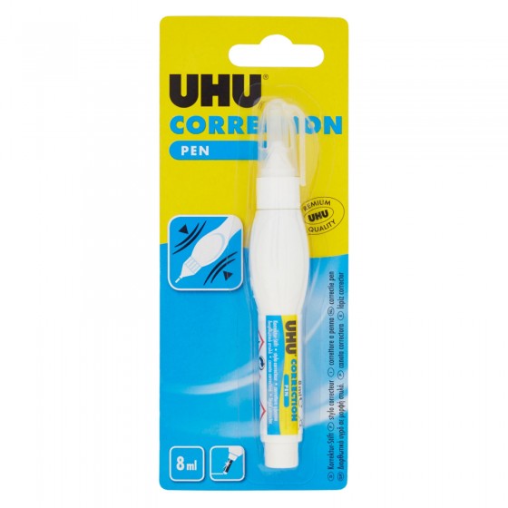UHU Correction Pen Correttore Liquido - Blister con Penna da 8ml UHU Correction Pen Correttore Liquido - Blister con Penna da 8ml