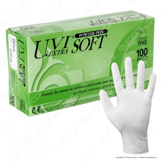 Gardening Guanti Monouso in Vinile Elasticizzato Senza Talco - Gardening Guanti Monouso in Vinile Elasticizzato Senza Talco -