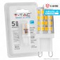 V-Tac VT-204 Lampadina LED G9 Spotlight 3W Tubolare SMD Chip Samsung - SKU 21246 / 21247 / 21248 [TERMINATO]