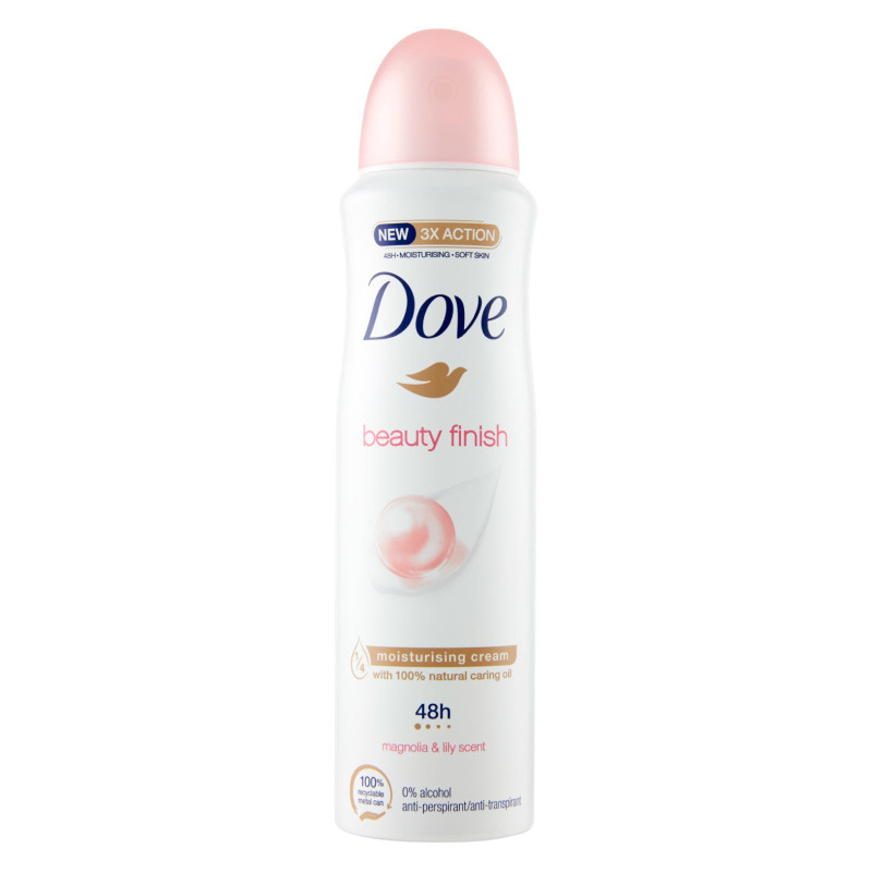 Dove Deodorante Spray Beauty Finish 48h Magnolia & Ninfea 0% Alcol Dove Deodorante Spray Beauty Finish 48h Magnolia & Ninfea 0% Alcol