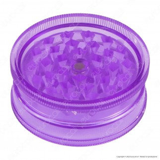 Grinder Tritatabacco 2 Parti in Plastica Trasparente Colorata