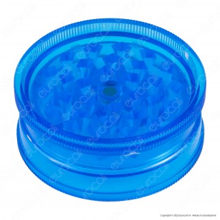 Grinder Tritatabacco 2 Parti in Plastica Trasparente Colorata