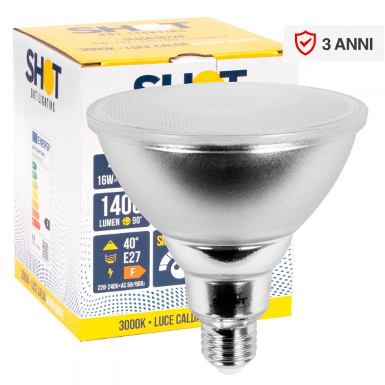 Bot Lighting Shot Lampadina LED E27 PAR Lamp 16W IP65 SMD Bot Lighting Shot Lampadina LED E27 PAR Lamp 16W IP65 SMD