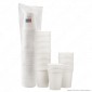 50 Bicchieri in Carta Biodegradabile Compostabile Colore Bianco per Bevande Calde e Fredde da 165ml