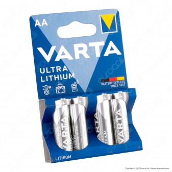 Varta Ultra Lithium Stilo AA Li-ion 1.5V - Blister da 4 Batterie al