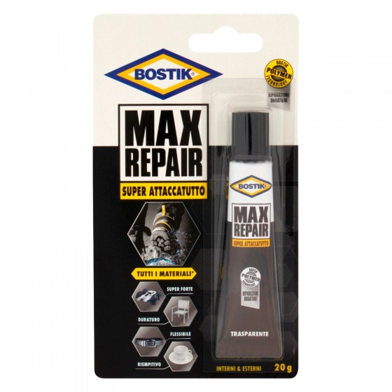 Bostik Max Repair Super Attaccatutto Adesivo Trasparente Universale Bostik Max Repair Super Attaccatutto Adesivo Trasparente Universale