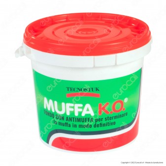 Tecnostuk Muffa K.O. Fondo Antimuffa per Coprire Isolare Sbiancare -