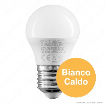 V-Tac VT-2256 Super Saver Pack 6x Lampadina LED E27 4.5W Bulb