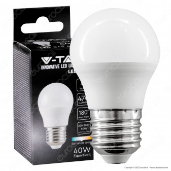 V-Tac VT-1879 Lampadina LED E27 4.5W Bulb G45 MiniGlobo SMD - SKU 217407 /...