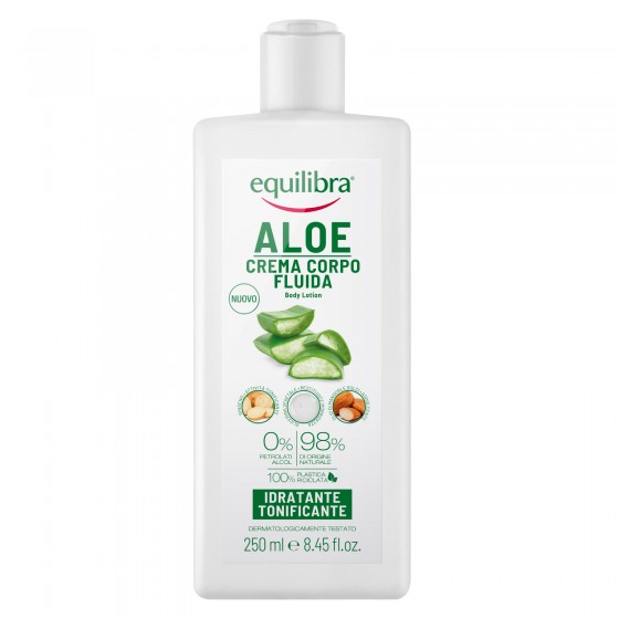 Equilibra Aloe Crema Corpo Fluida Idratante e Tonificante con Ginseng Equilibra Aloe Crema Corpo Fluida Idratante e Tonificante con Ginseng