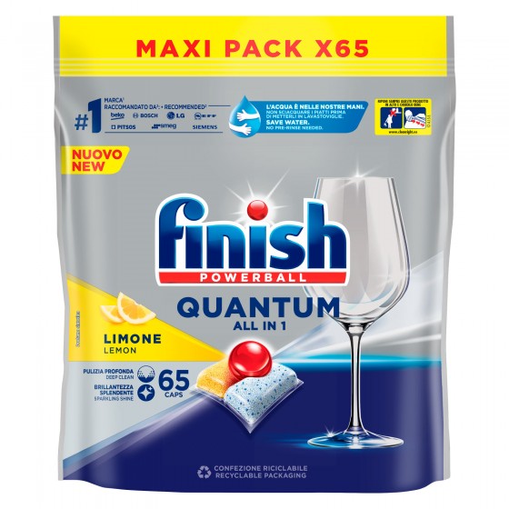 Finish Powerball Quantum All in 1 Detersivo Lavastoviglie Fragranza Finish Powerball Quantum All in 1 Detersivo Lavastoviglie Fragranza