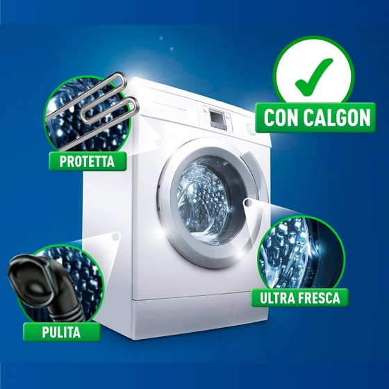 Calgon Power Gel 3in1 Anticalcare per Lavatrice 2,25 litri