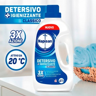 Napisan Detersivo Igienizzante Liquido Classico per Lavatrice Tripla
