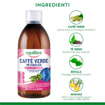 Equilibra Integratore per il Drenaggio Caffè Verde Metabolico -