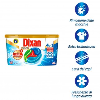 Dixan Discs Azione Igienizzante 4in1 Detersivo per Lavatrice -