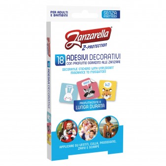 Zanzarella Z-Protecion Adesivi Decorativi Antipuntura con Profumo Repellente...